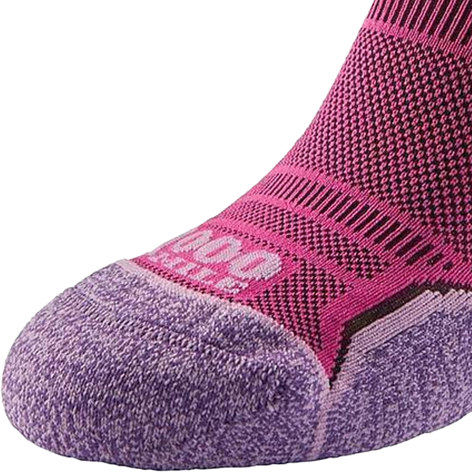 Womens/Ladies Run Socks (Pack of 2) (Pink/Lavender) 2/3