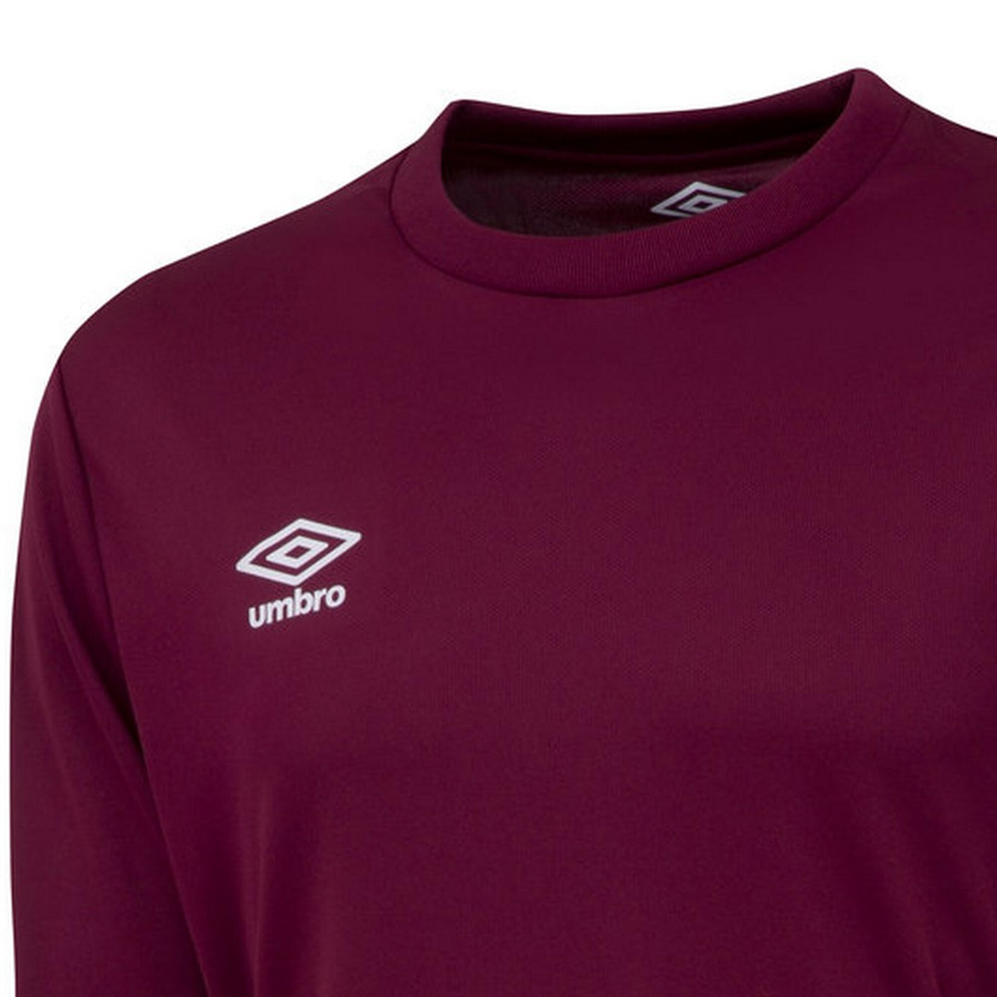 "Club" Trikot für Langärmlig Kinder Weinrot 3/3