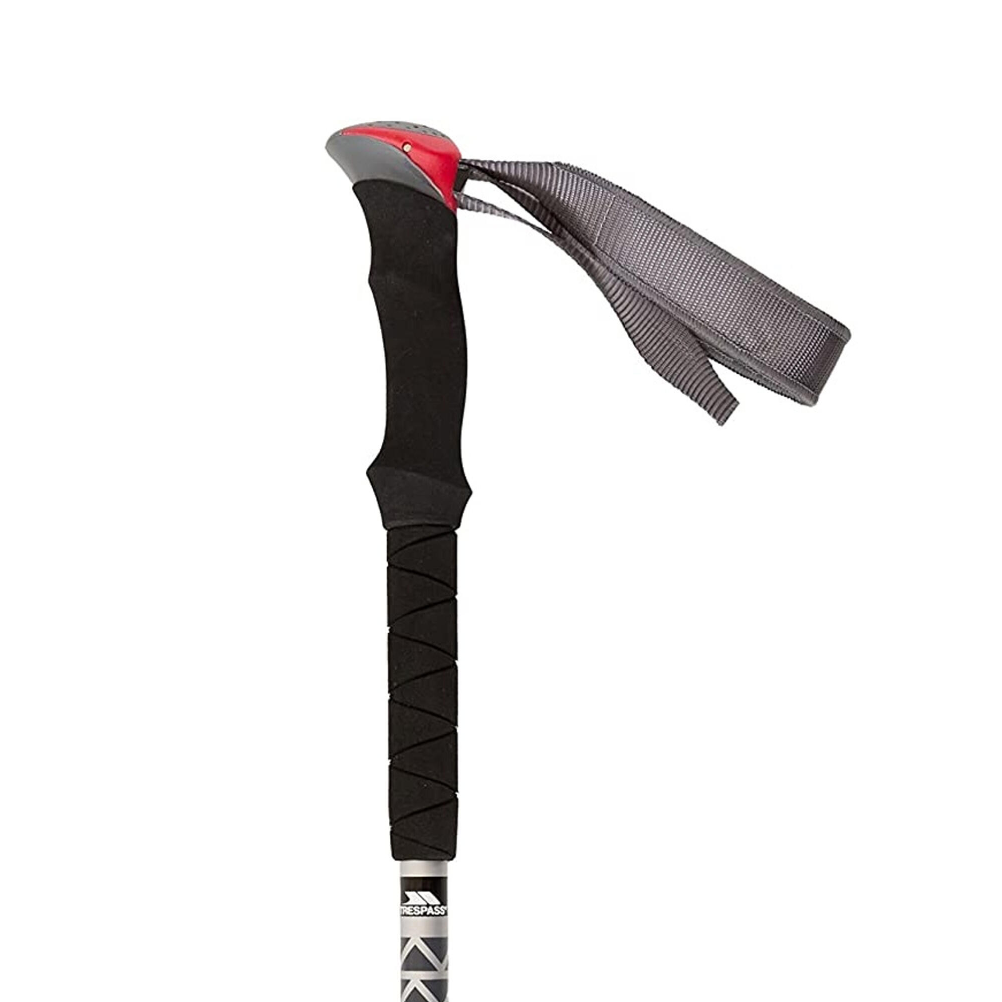 Wanderstock Qiklock, zusammenschiebbar Silber 3/4