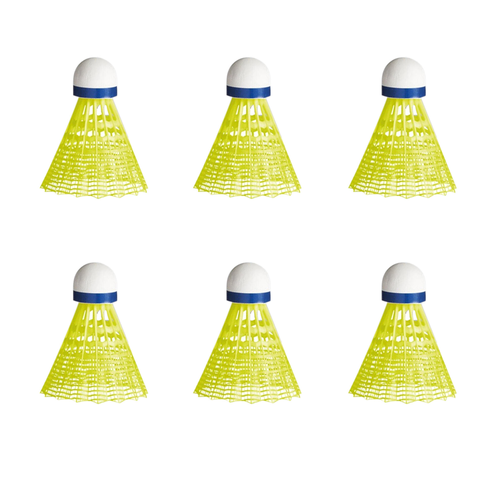 Mavis 600 Shuttlecock (Pack of 6) (Yellow) 2/3