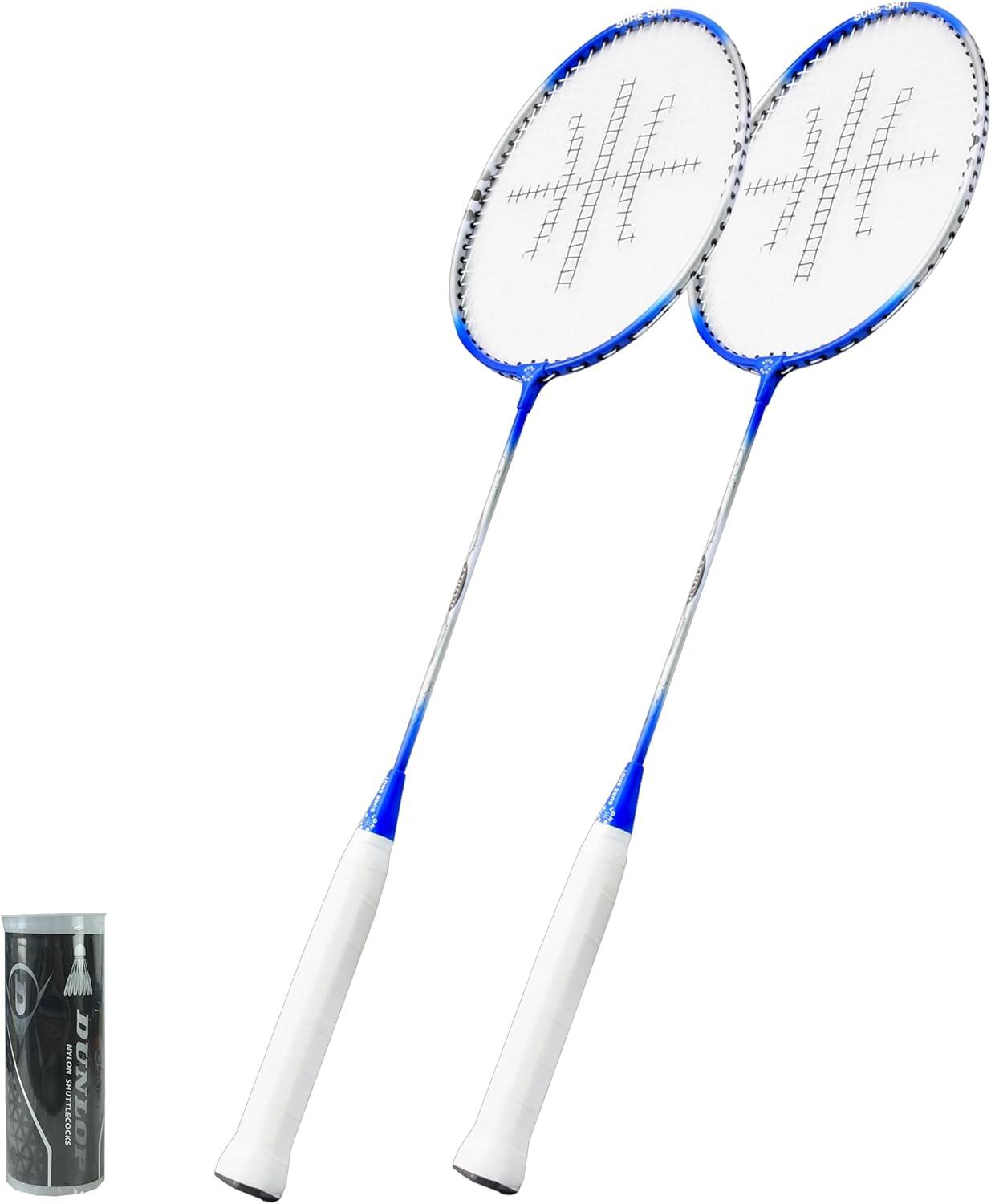 Sure Shot Athens Badminton Racket Twin Set & 3 Shuttles 1/1