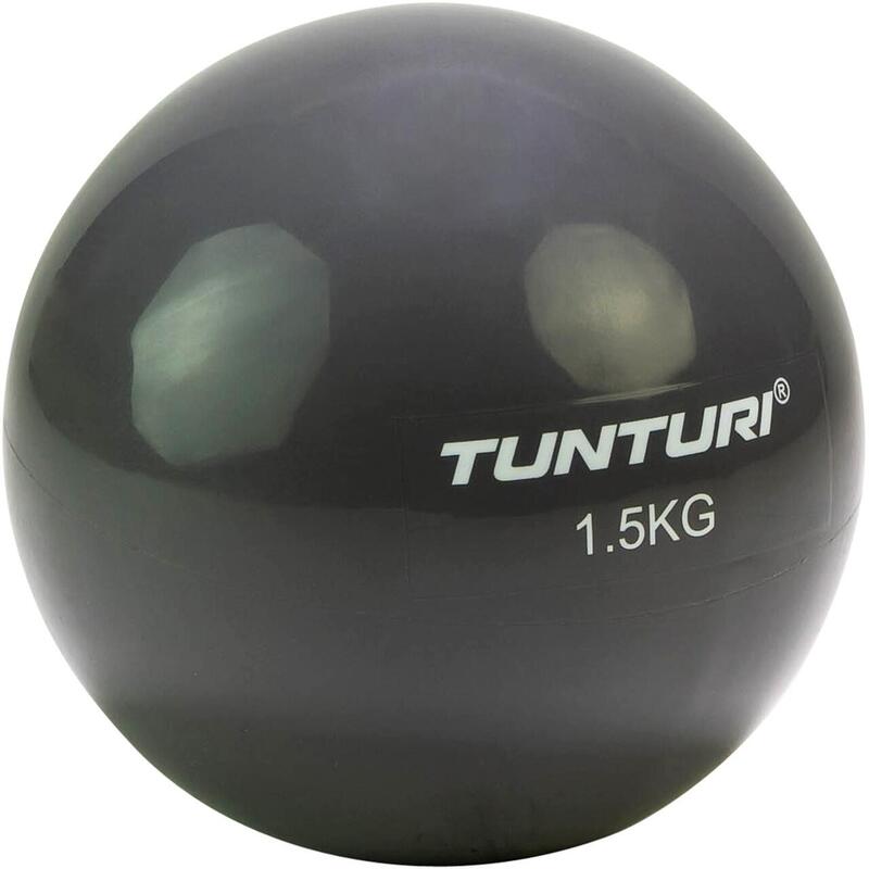 Tunturi ballon de fitness 13 cm 1,5 kg gris vinyle