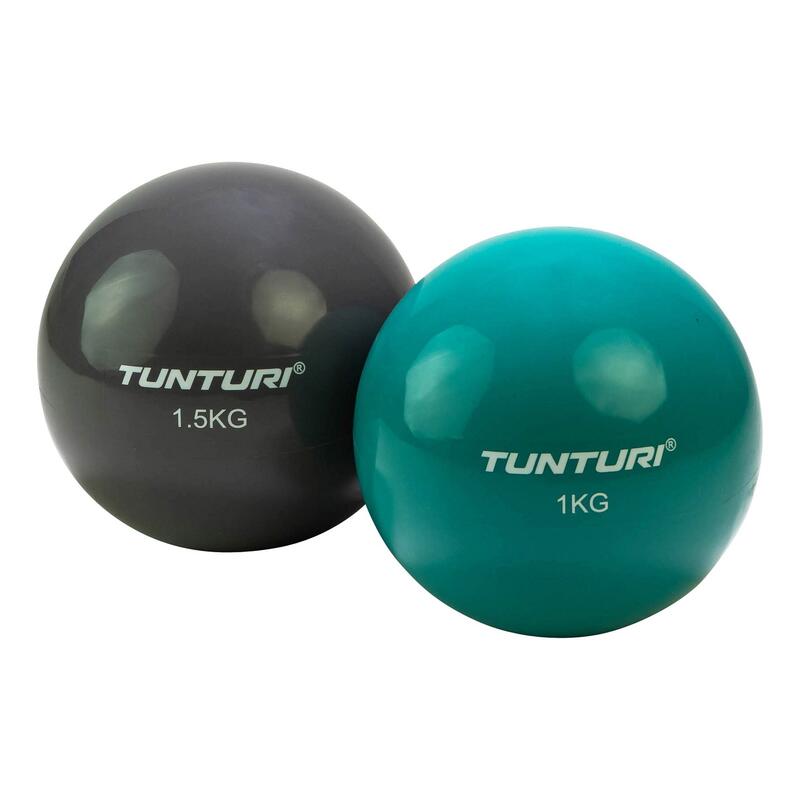 Tunturi fitnessball 13 cm 1,5 kg Vinyl grau