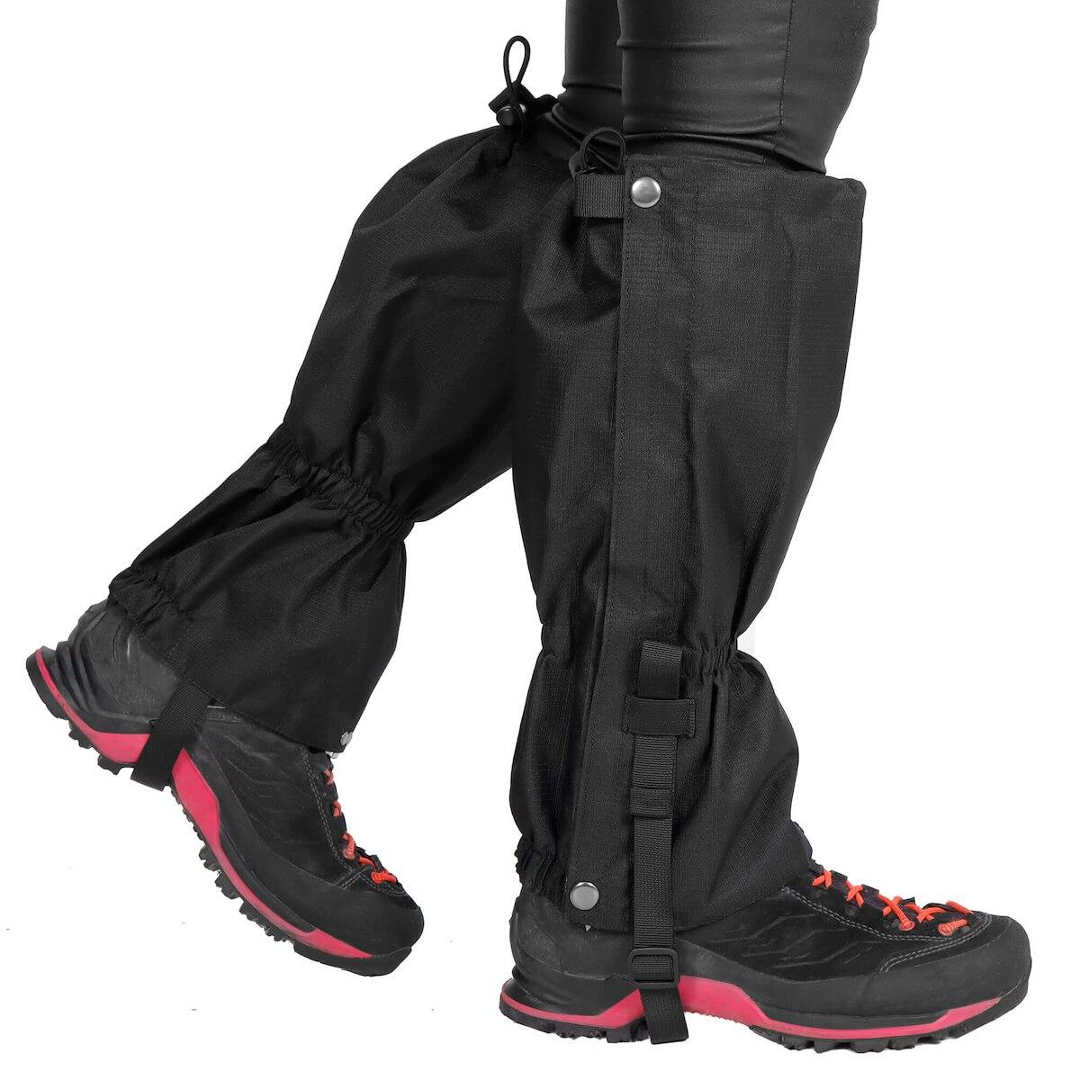 Stuptuty trekkingowe, wodoodporne ochraniacze na buty czarne 6/7