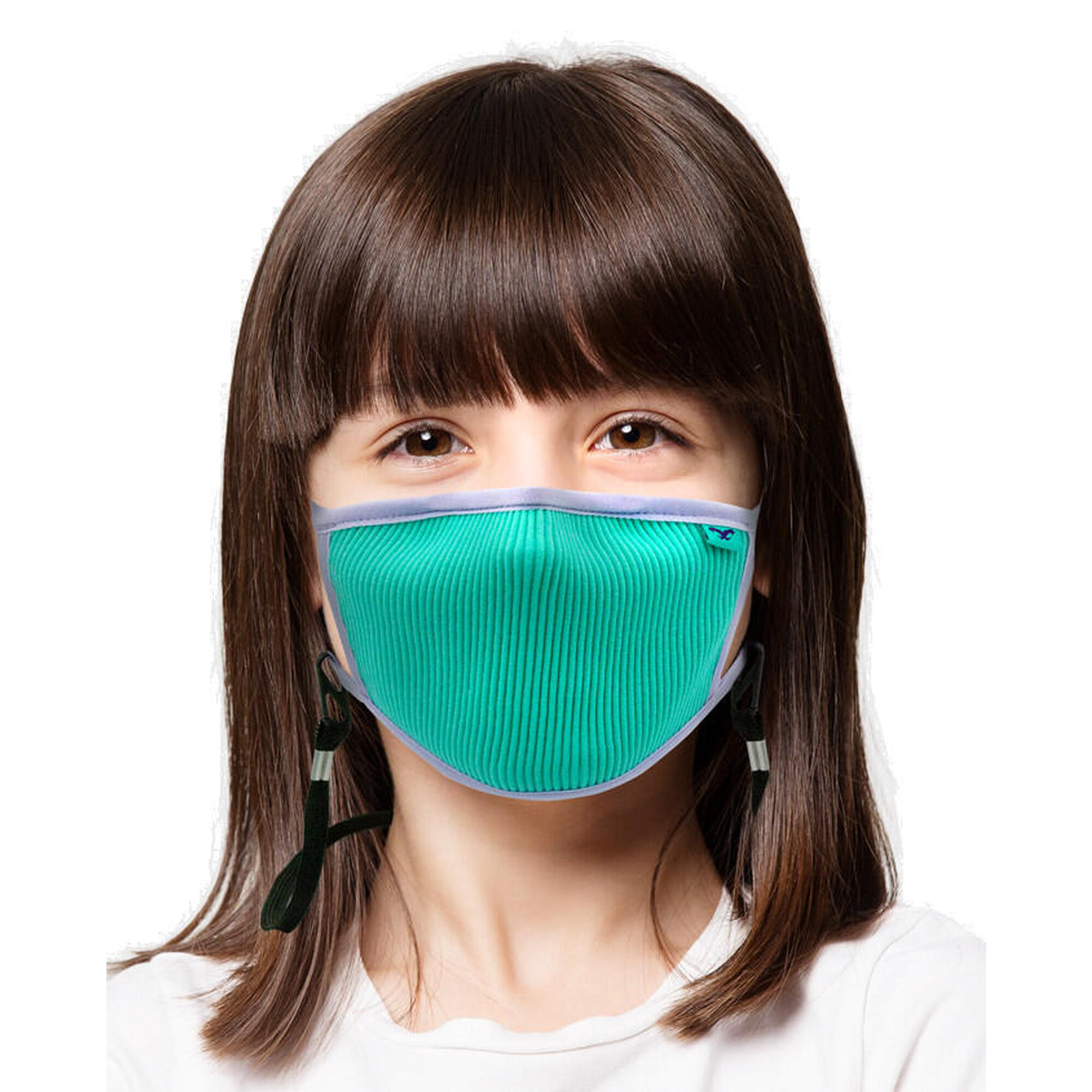 Masca sportiva pentru copii FU+ cu filtrare particule XS Turcoaz