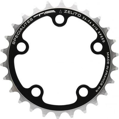 Triple road kettingblad inside specialities t.a. 5bra zelito 7075 shimano 9-10v.