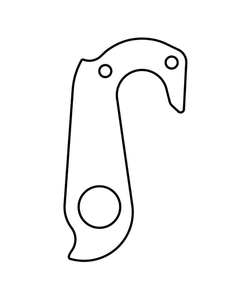 Union Derailleurpad GH-158 para Cervelo con juego de tornillos 3/6