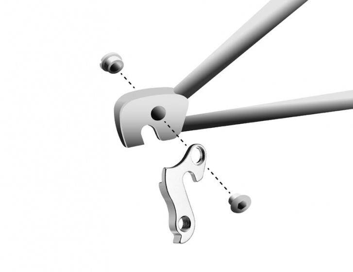 Patte derailleur alu  adaptable    cadre bulls (gh - 255) 6/7