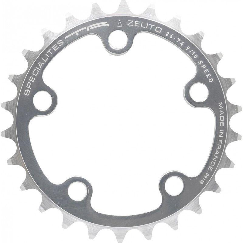 Ta Specialites - Plateau De Vélo Vtt - Diamètre 74 Mm - 24 Dents - 5 Branches - Pédalier - Gris - Taille Unique - Decathlon