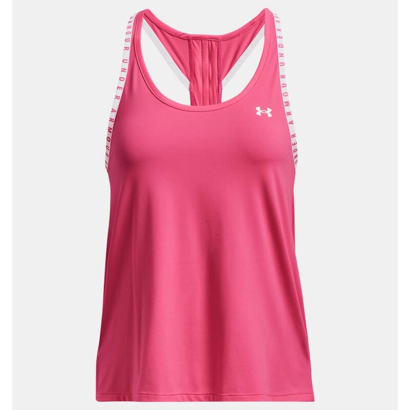 Camiseta Sin Mangas Under Armour Mujer Rosa Con Espalda En T