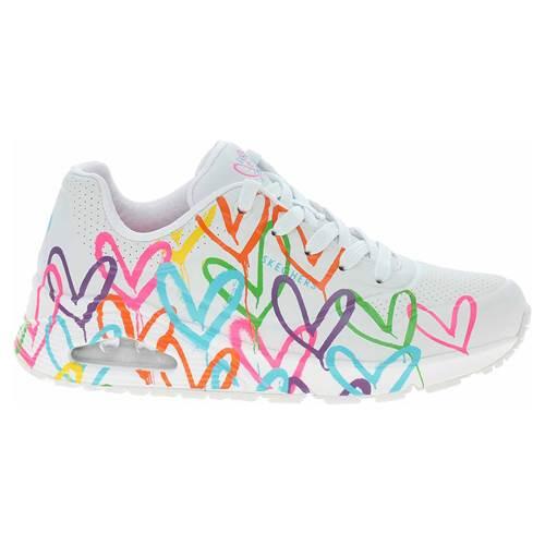 Skechers - Chaussures Universel Femmes Skechers Uno Highlight Love - Baskets - Blanc|multicolore - 36,5 - Decathlon