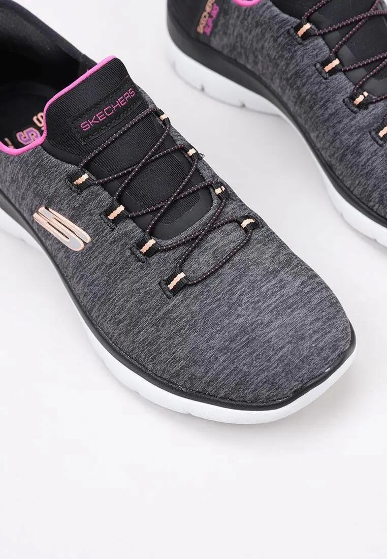 Baskets de sport femme SKECHERS SUMMITS SLIP-INS noires 3/5