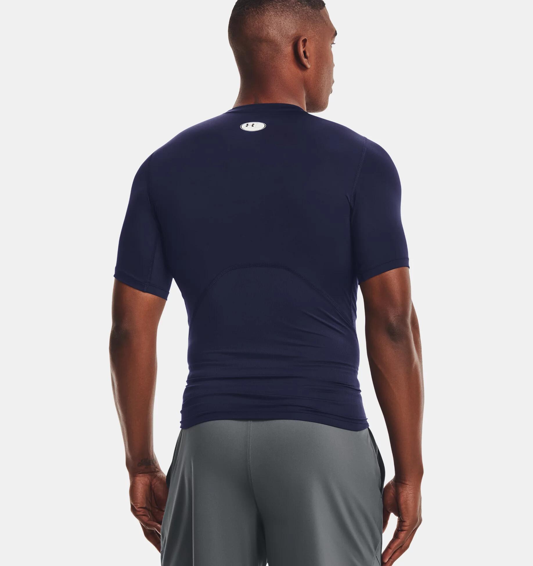 T-shirt Lycra Under Armour HeatGear® Blu Marina per Uomo 2/6