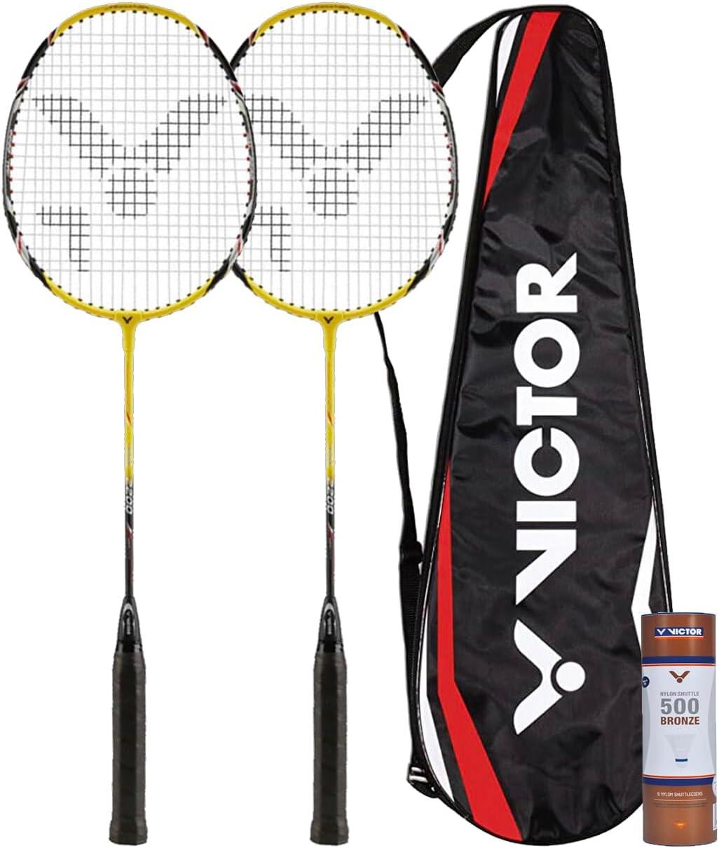 Victor 2200 Badminton Twin Set, including Carry Case & 6 x Victor Shuttles 1/3