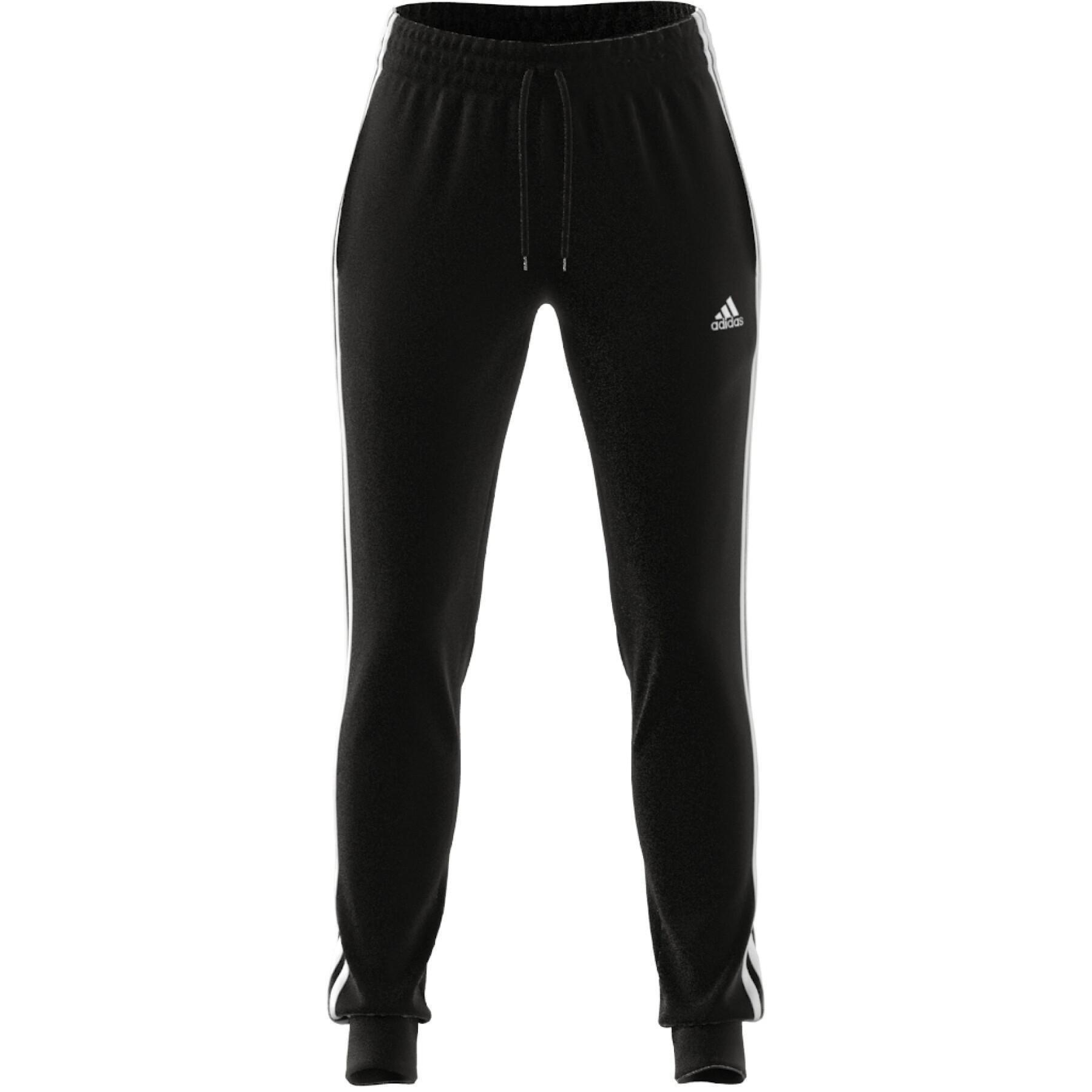 Spodnie dresowe męskie adidas Essentials 3-Stripes French Terry Cuffed 3/7