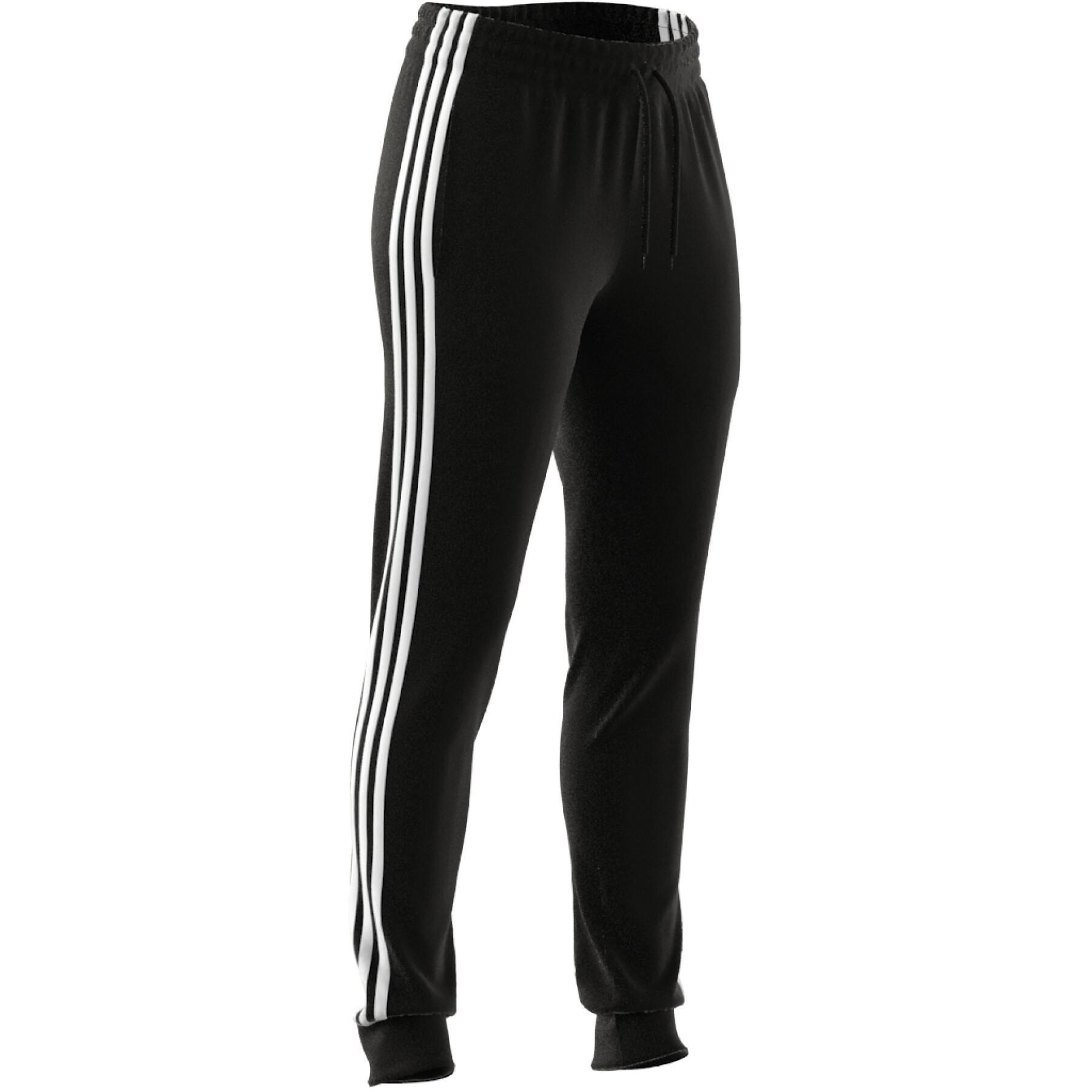 Spodnie dresowe męskie adidas Essentials 3-Stripes French Terry Cuffed 4/7