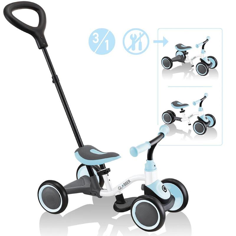 GLOBBER LEARNING BIKE 3in1 weiß-pastellblau