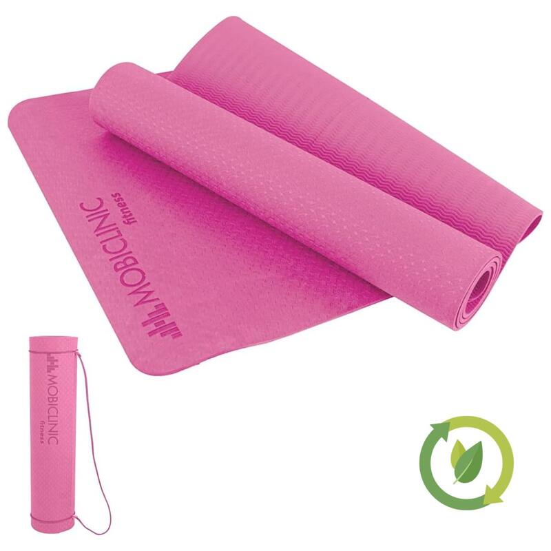 Esterilla De Yoga y Fitness Con Correa De Transpote Grosor 6 Mm Antideslizante