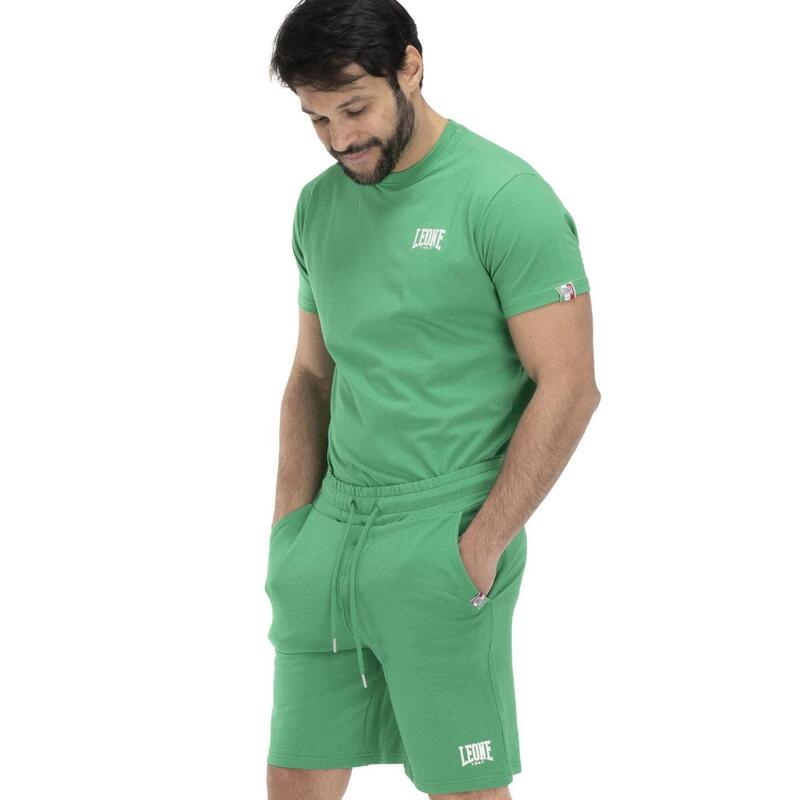 Bermuda en molleton avec petit logo pour homme Basic