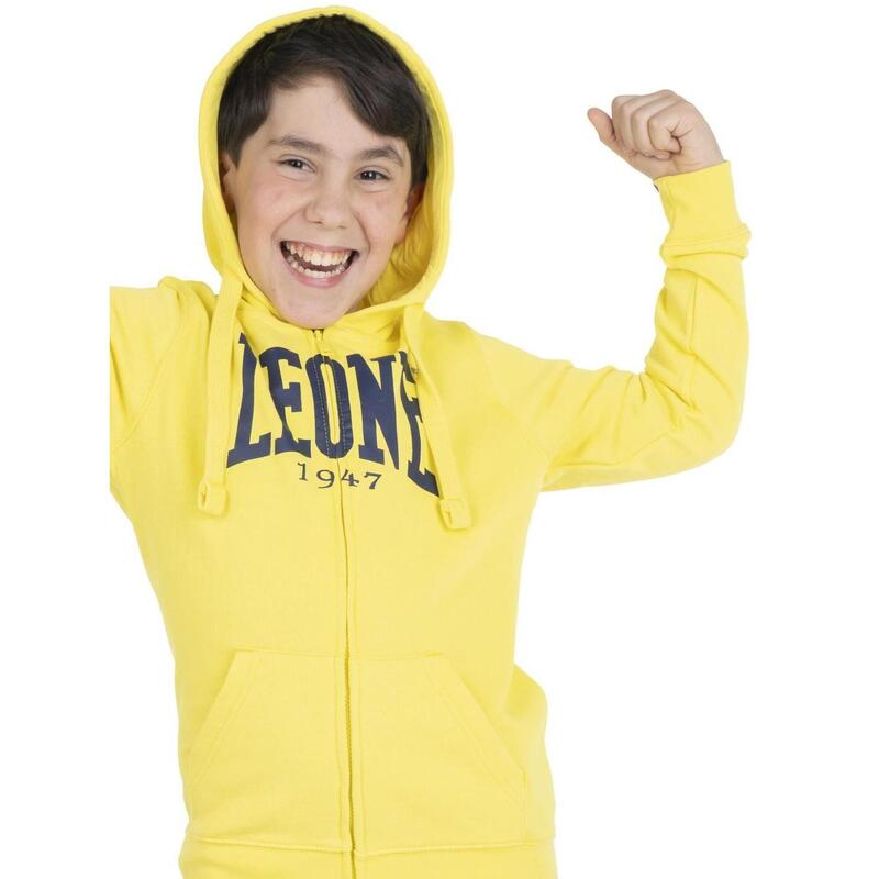 Sweat zippé garçon à capuche Leone Basic