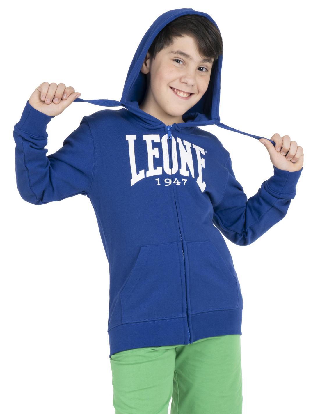 Sweat zippé garçon à capuche Leone Basic 5/5