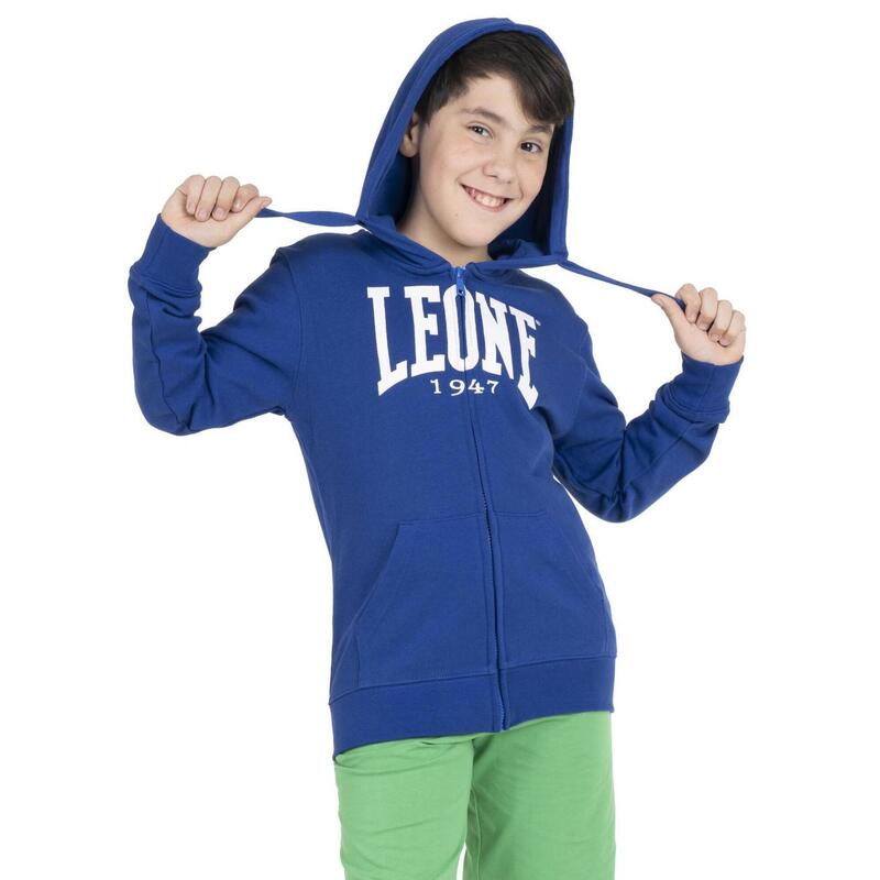 Sweat zippé garçon à capuche Leone Basic