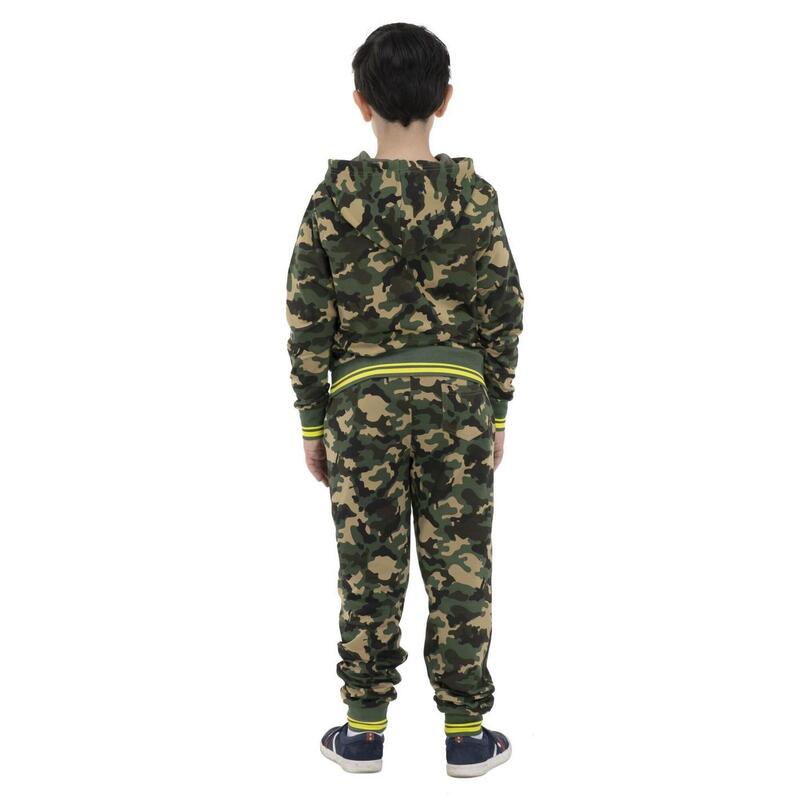 Sudadera con capucha y cremallera para niño Leone Bold Camo