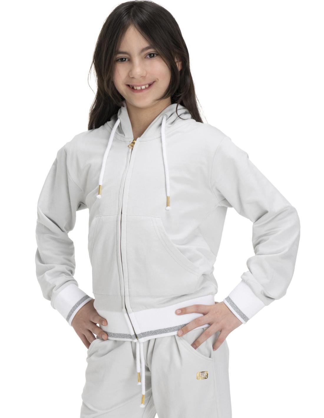 Casaco com capuz de menina brilhante 5/5