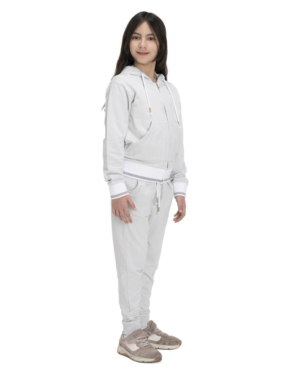 Casaco com capuz de menina brilhante 3/5