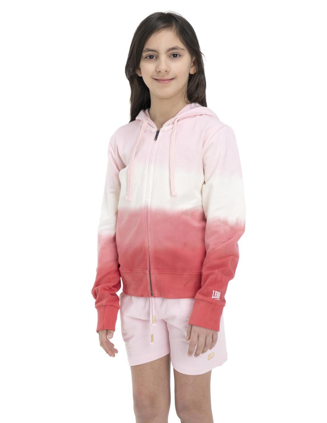 Sweat avec capuche et zip pour fille Leone Super Color 3/5