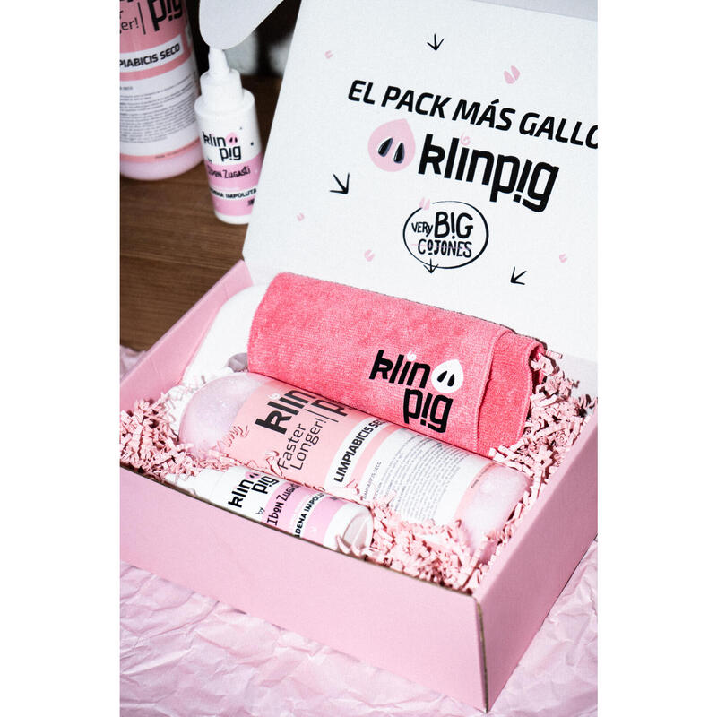 Pack Gallo 2 Klinpig: Cera 100 ml, Limpiador Seco 1 l y Paño microfibra