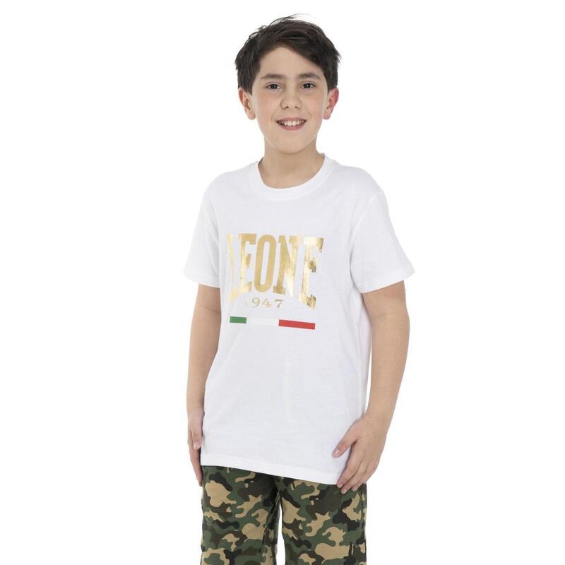 T-shirt garçon manches courtes Leone Gold