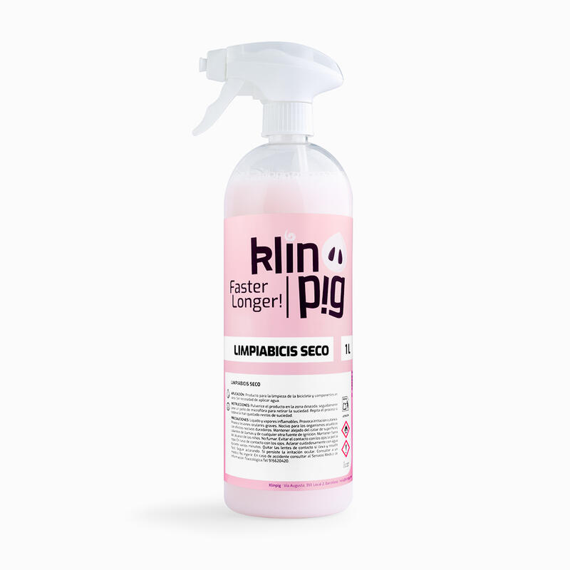 Limpiador seco Bicicletas biodegradable Klinpig 1 L