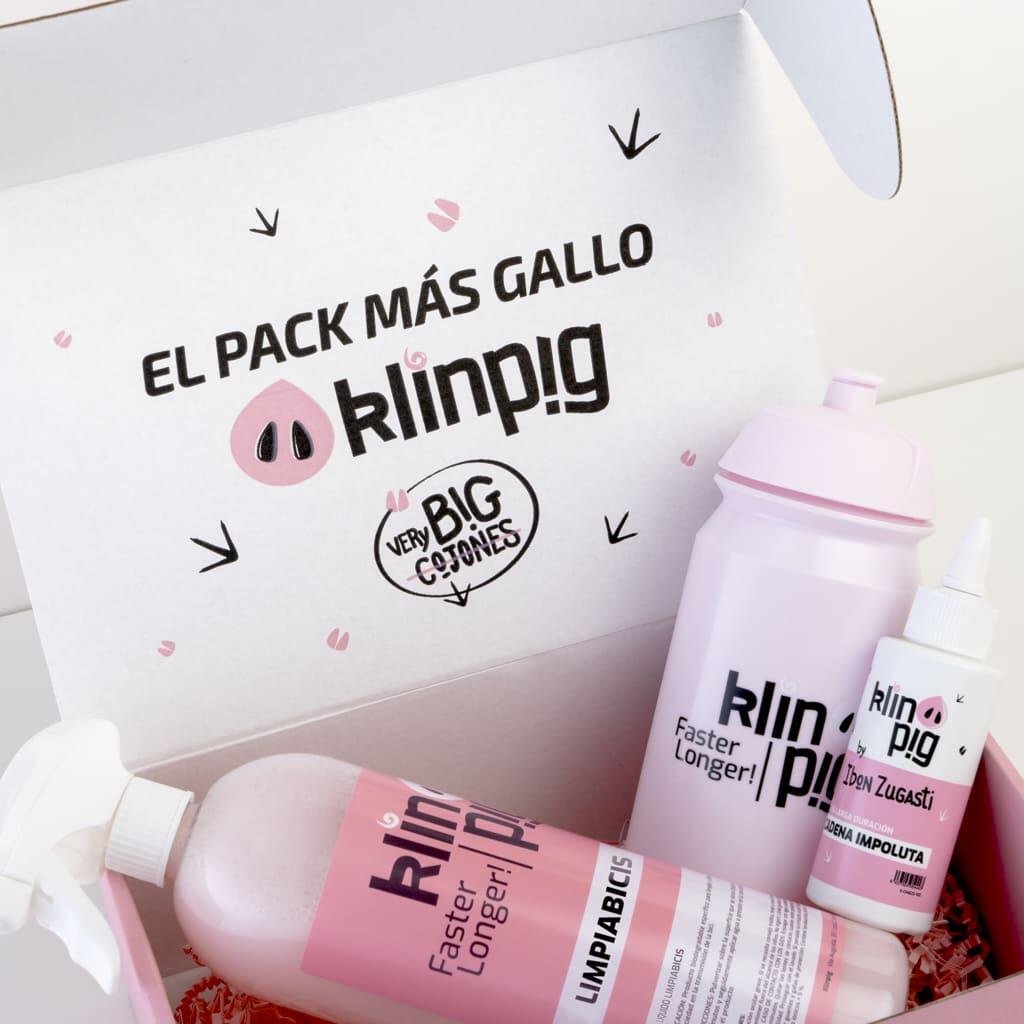 Pack Gallo 1 Klinpig: Cera 100 ml, Limpiador 1 l y Bidón 500 ml 4/5