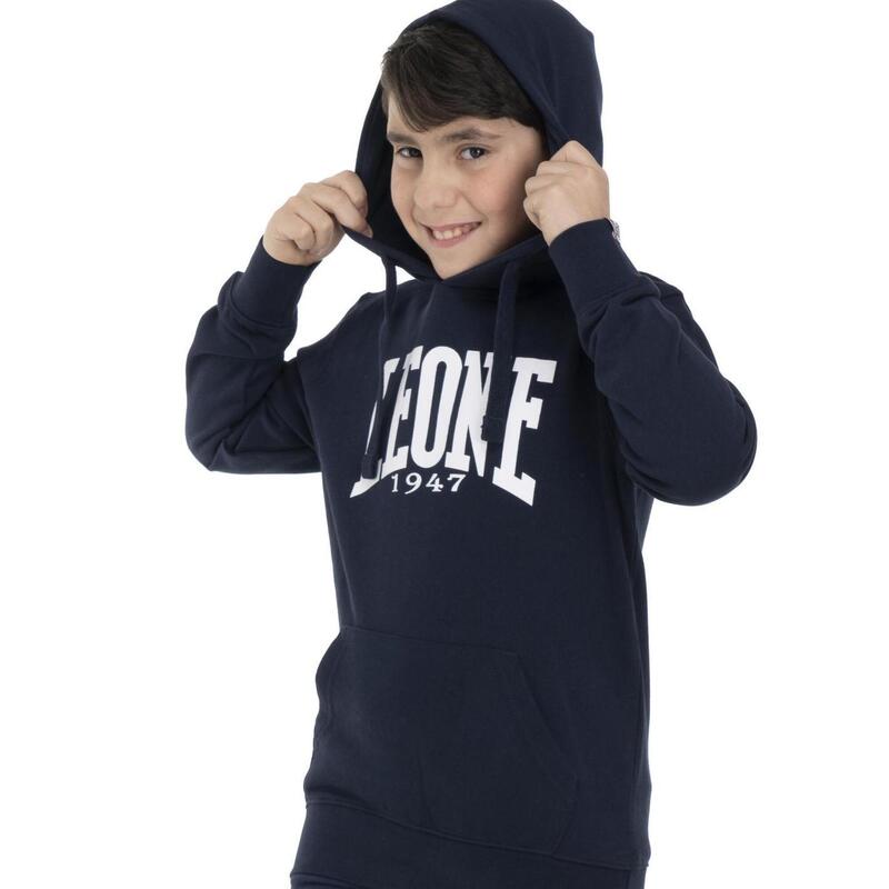 Sudadera básica niño con capucha Leone Basic