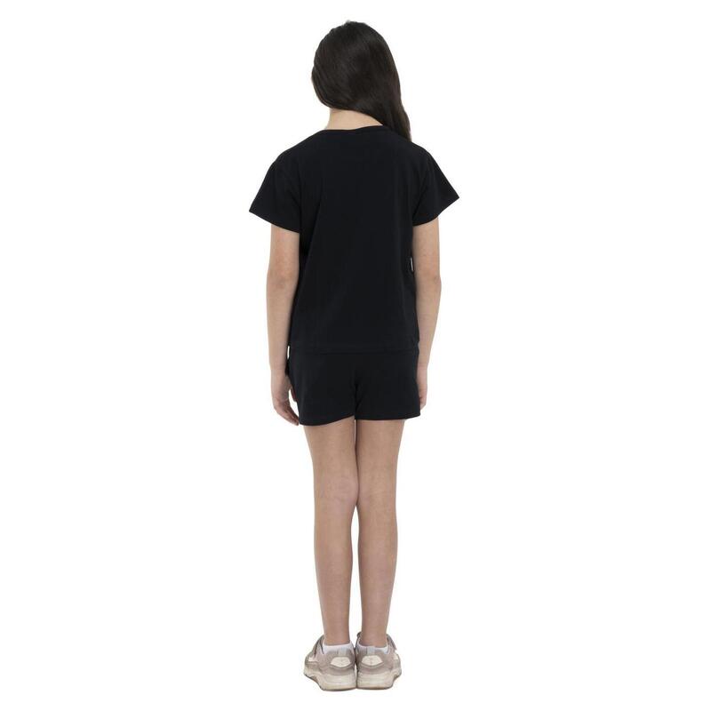 T-shirt curta de menina colorida