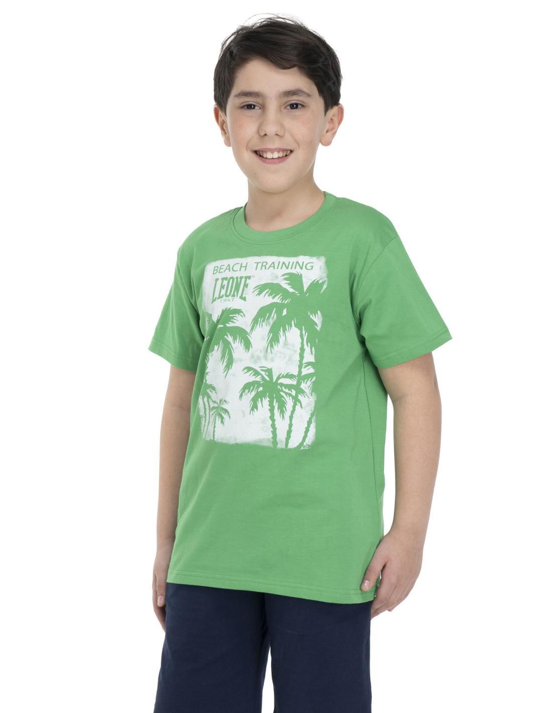 T-shirt stampa palme da bambino Beach 3/5