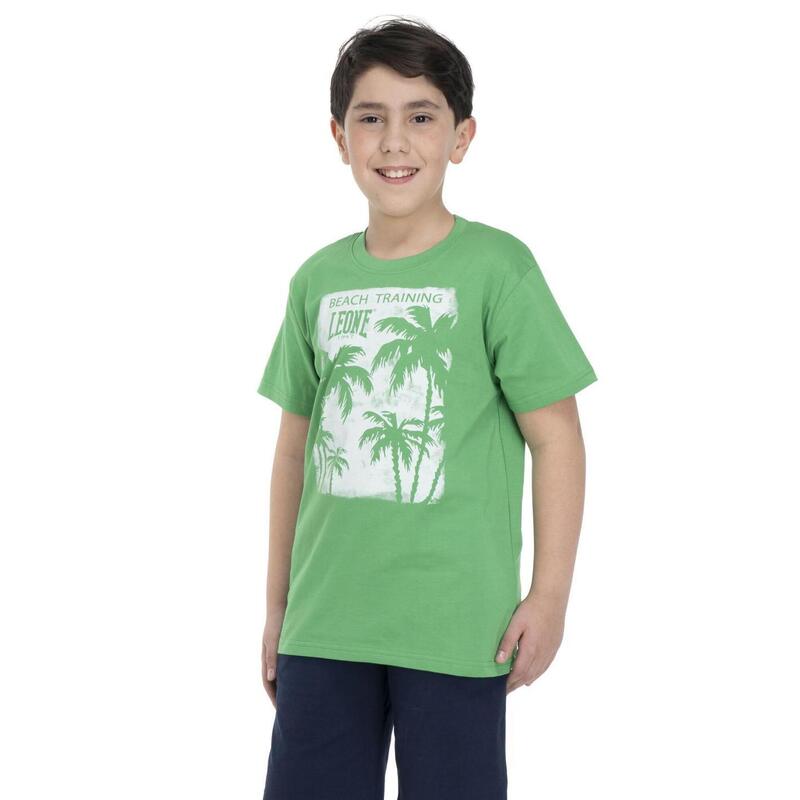 T-shirt beach boy imprimé palmiers