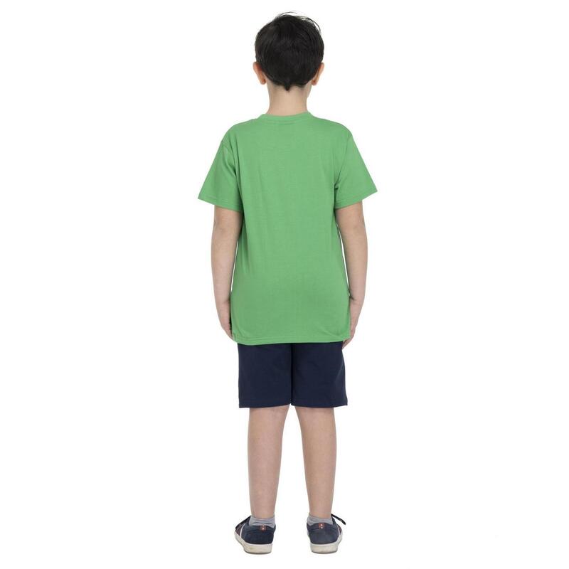 T-shirt infantil com estampa de palmeira de praia