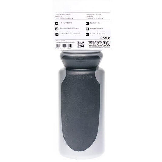 Simson Bidon Grip inkl. Stoffhaube 550 ml Schwarz-Grau auf der Karte 3/3