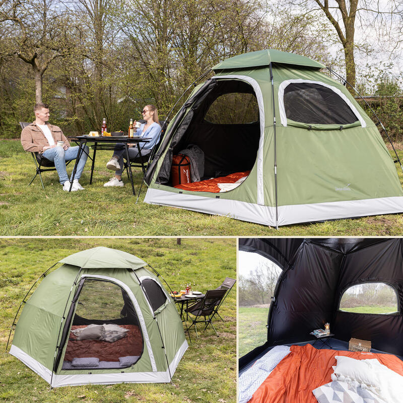 Koepeltent Namsos Sleeper - Camoing - Tent voor 2 personen, ingenaaide tentvloer