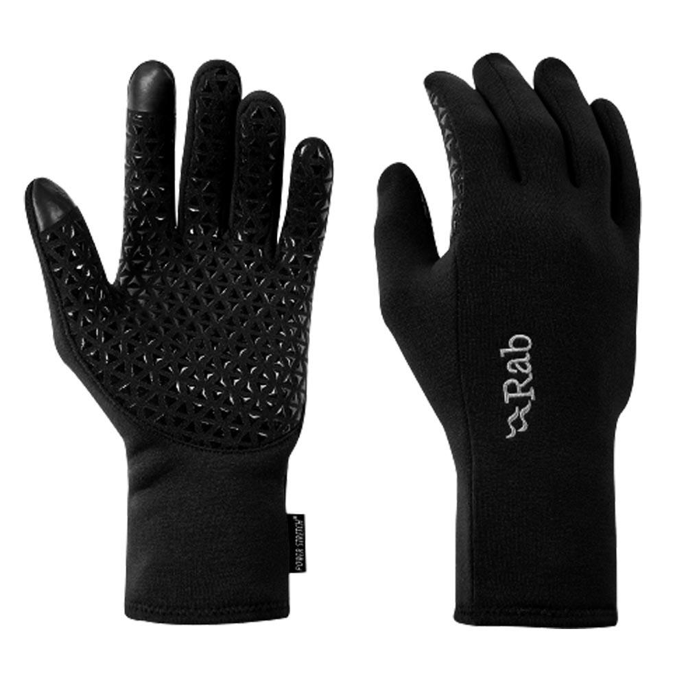 Rab Power Stretch Contact Grip Fleece Gloves Black