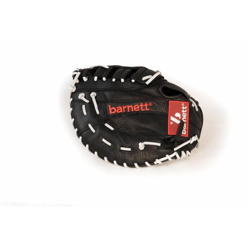 Mănușă de baseball din piele GL-301 REG, 12,5''; neagră, prima bază