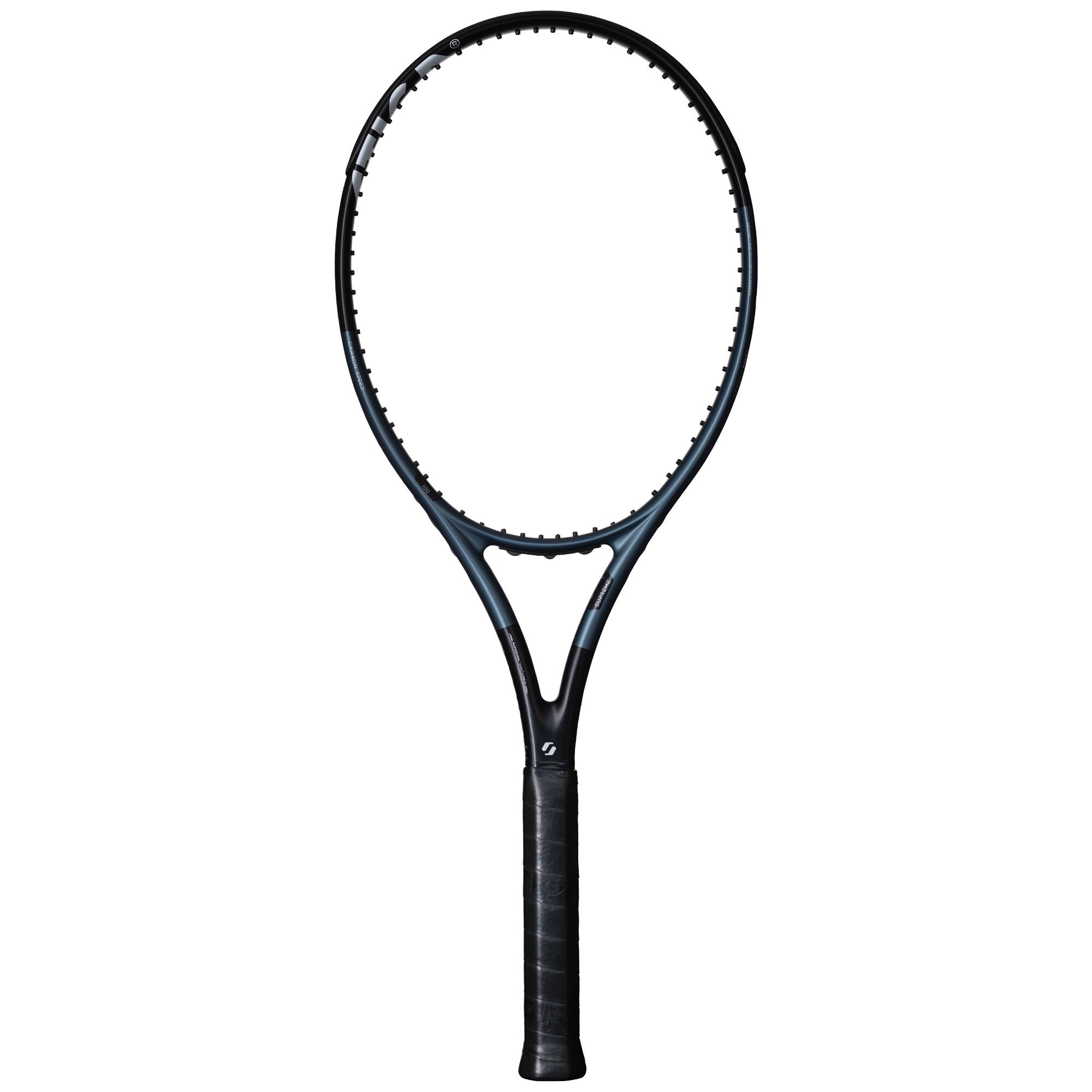 Raqueta de tenis Supreme Negro/Azul sin cuerdas 2 2/3