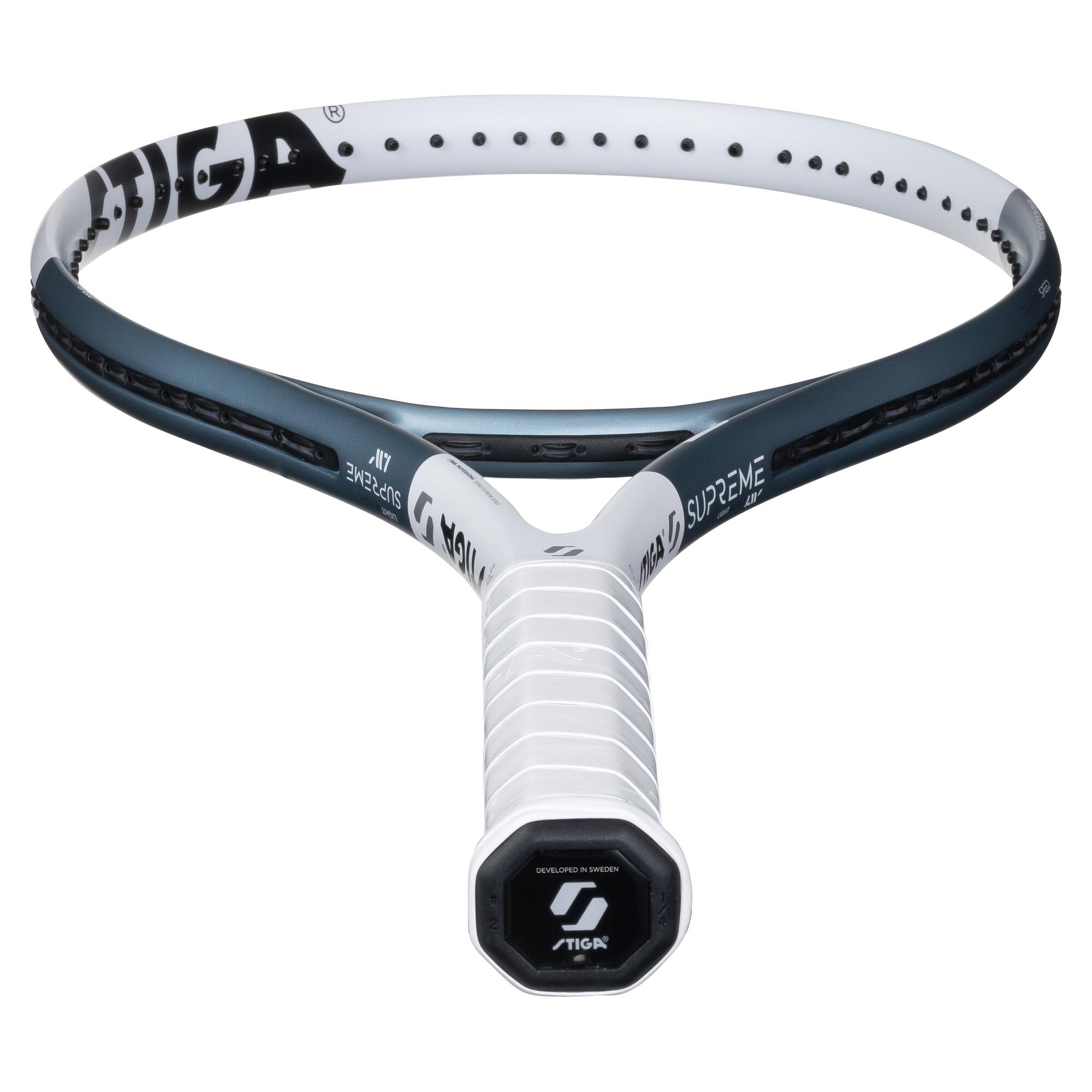 Raqueta de tenis Supreme LW 270g Blanco/Azul sin cuerdas 1 3/3