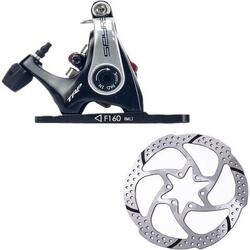 Trp md-c610 spyre remklauw mechanisch flatmount voor zwart/zilver