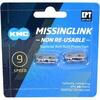 Liaison de liaison KMC MissingLink 9NR EPT argent 6,6mm 9v (2)