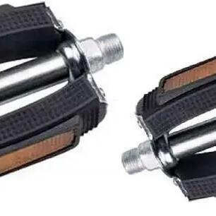 Marwi 677H Pedal Set with Reflectors, Silver/Black