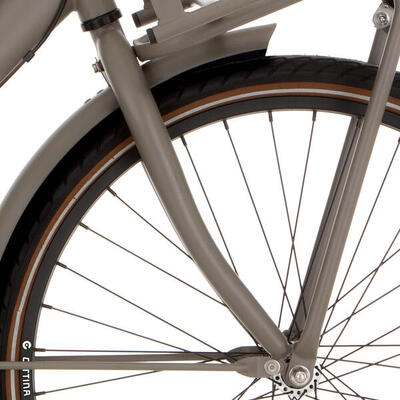 Cortina 24 inch u4 meisjes voorvork in quarz grijs matt