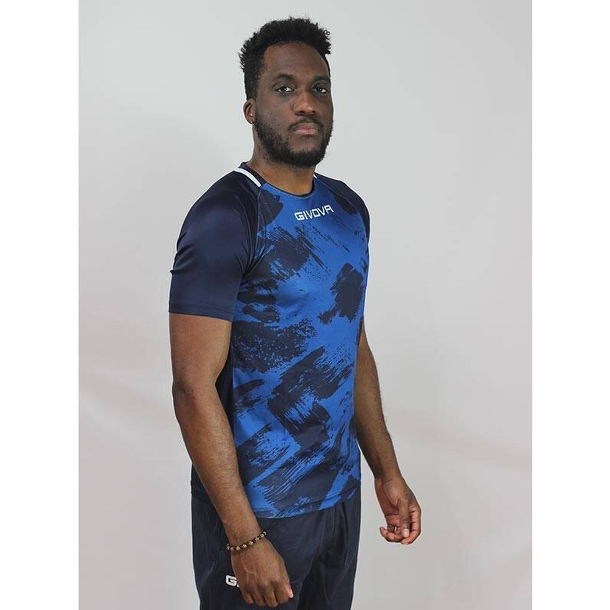 Tricou Givova Sport Interblock Royal-Blue 2xs Unisex